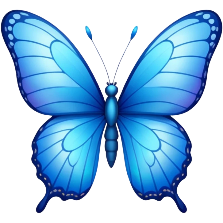 Blue butterfly emoji