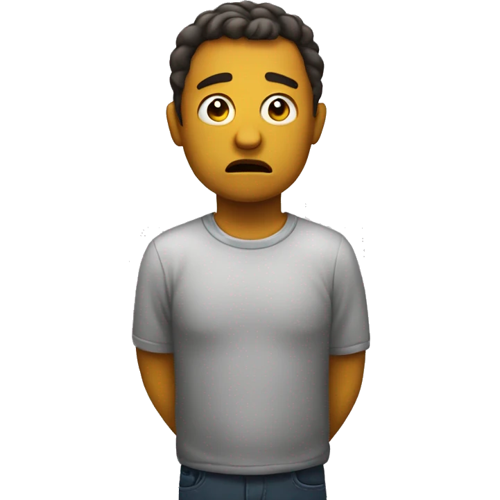 sad and iritated emoji