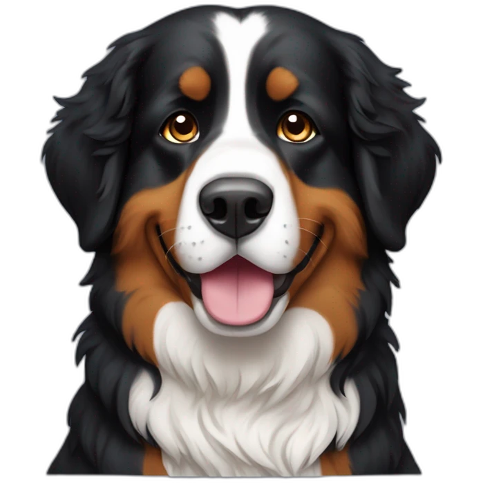 Space traveler Bernese mountain dog emoji