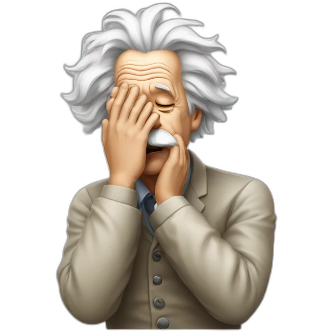 einstein facepalm emoji