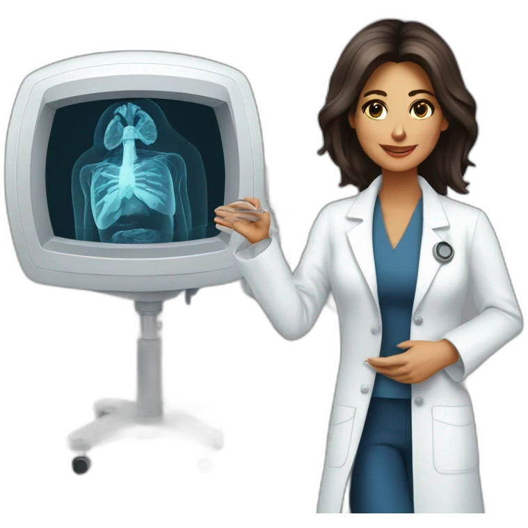 Posh-Radiologist-performing-breast-mri-to-leni-klum emoji