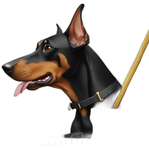 doberman playing piano emoji