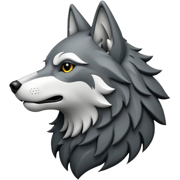 howling wolf crest emoji