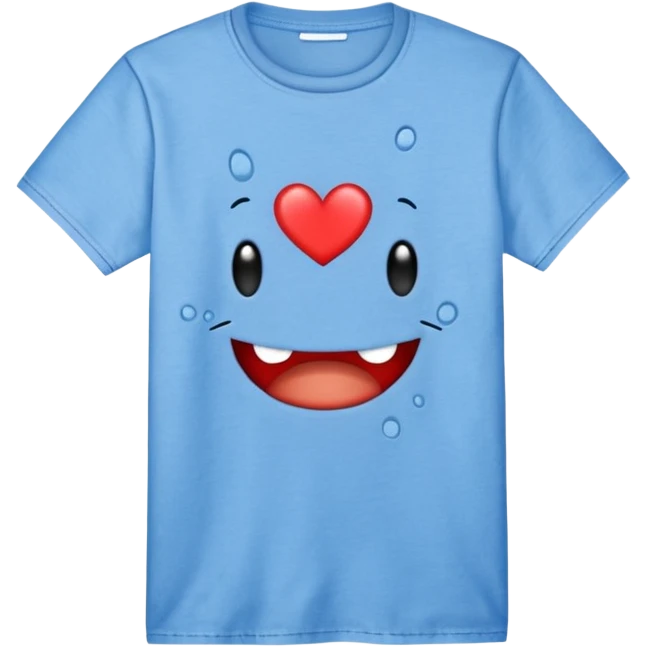 Blue shirt with the text I love krabby. And the shirt has holes emoji