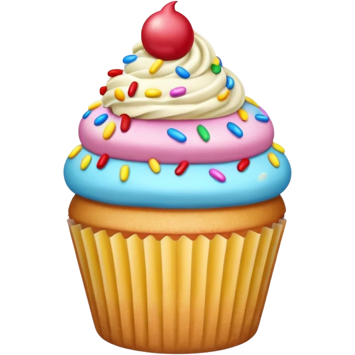 Cupcake de sorvete emoji