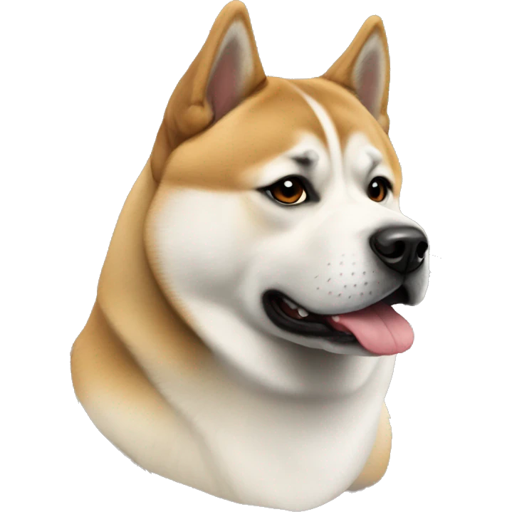 American akita inu with Sheppard emoji