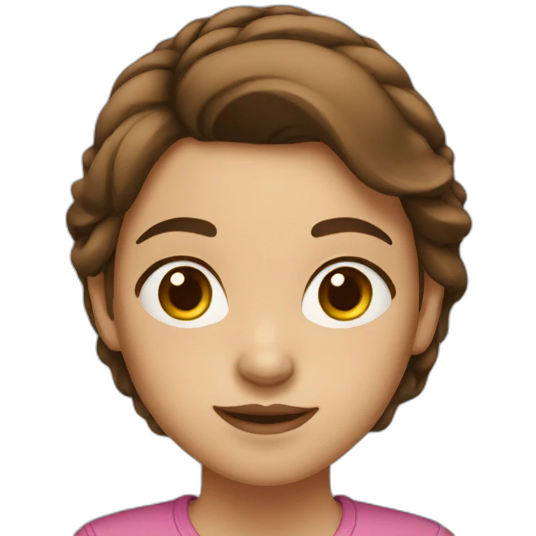 girl with brown hair emoji