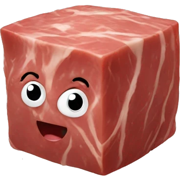 meat cube emoji