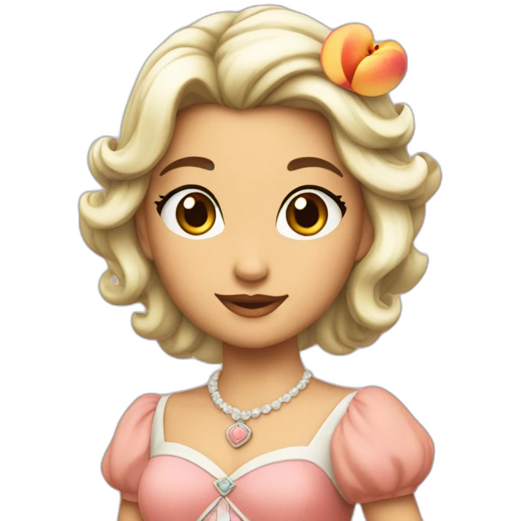 Princesse peach without fruits emoji
