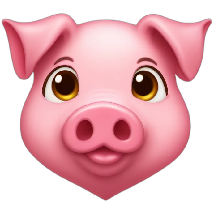 Cute pig heart emoji