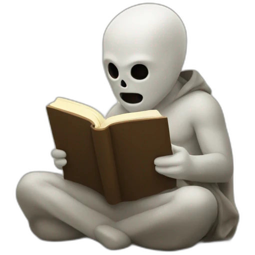 gohst reading emoji