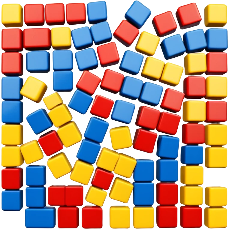 3 x lego blocks different colors  emoji
