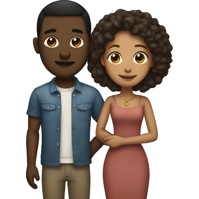 Interracial couple  emoji