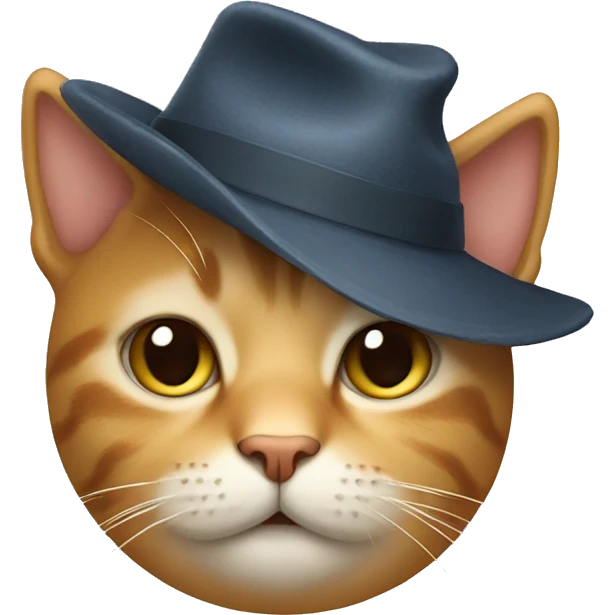 cat wearing a hat emoji