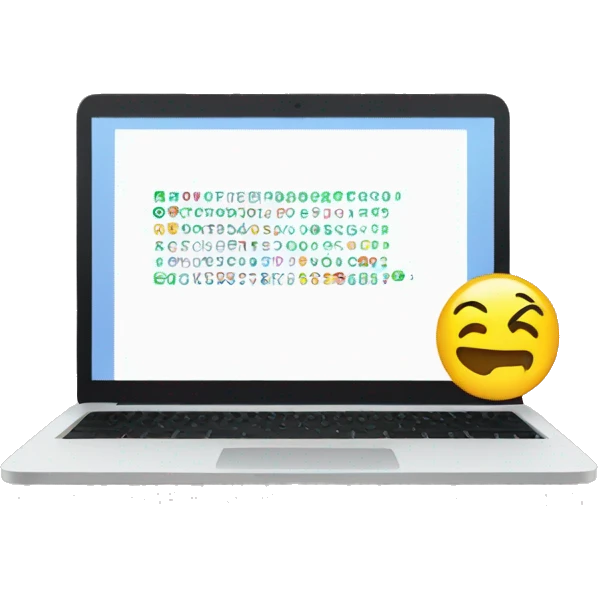 code on laptop emoji