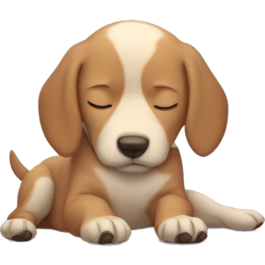 Dog sleep  emoji