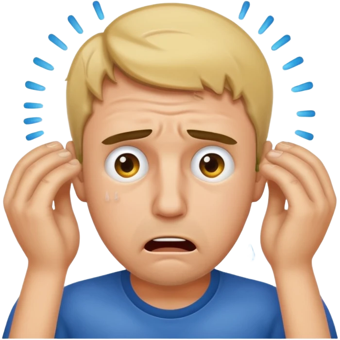 Overwhelmed man emoji