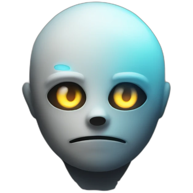 Sans glowing eye emoji