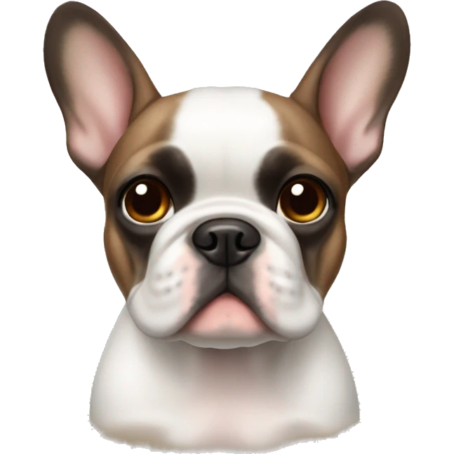 Fawn pied French Bulldog   emoji