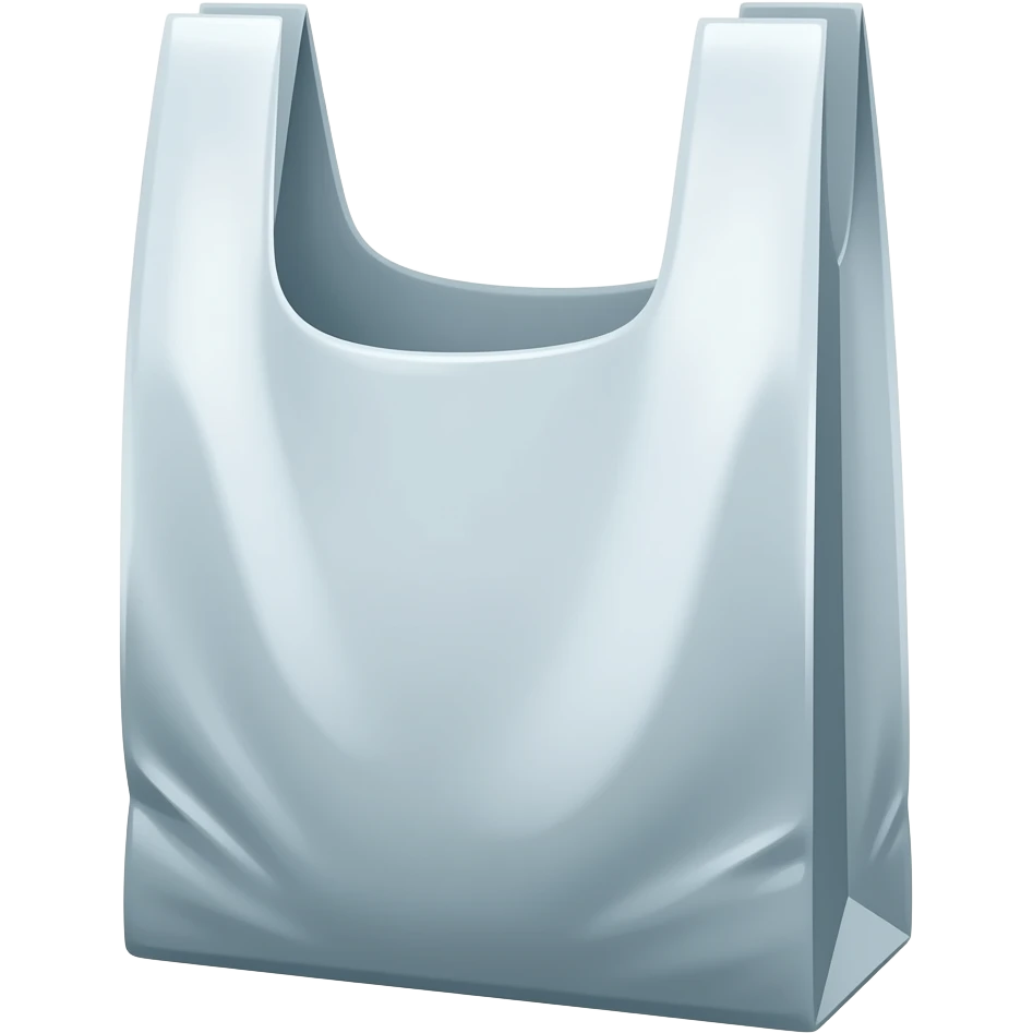 A branded shopping plastic bag emoji