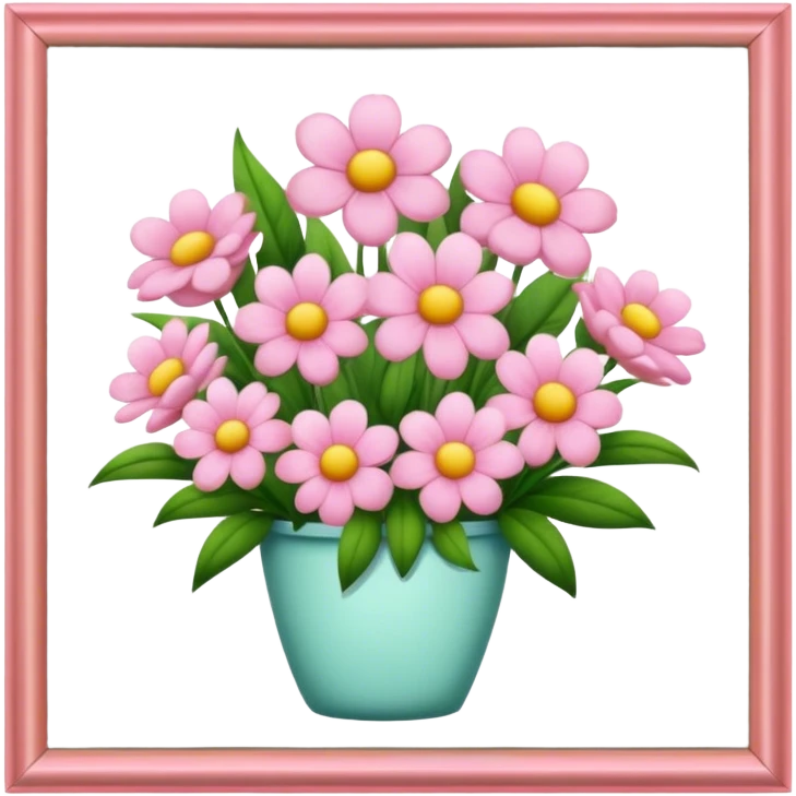 soft pink flower shop emoji