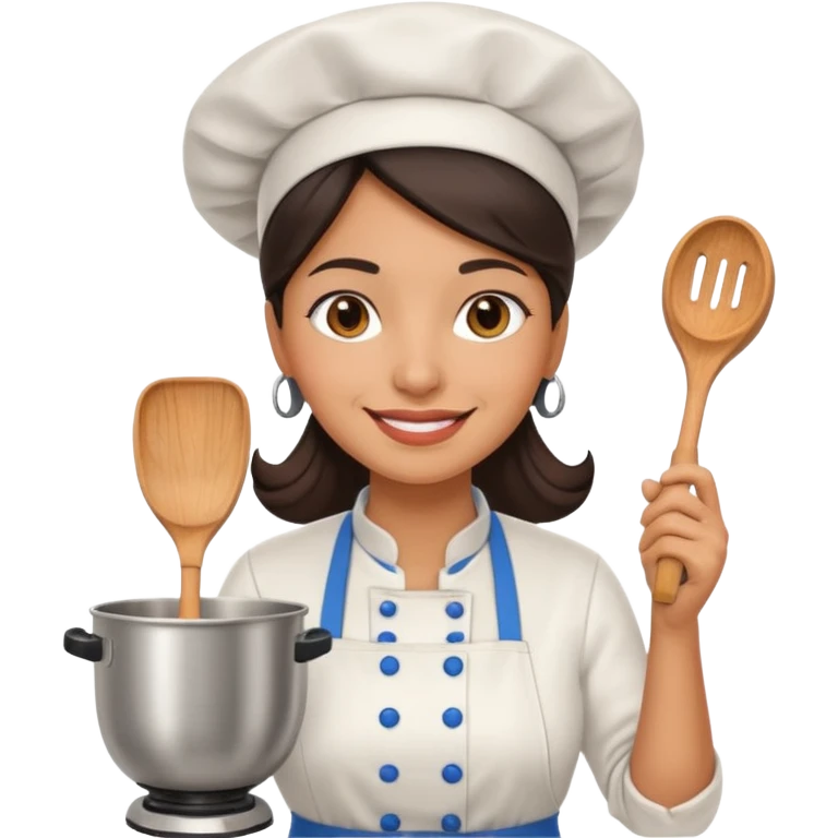 cocinera mujer con batidora emoji