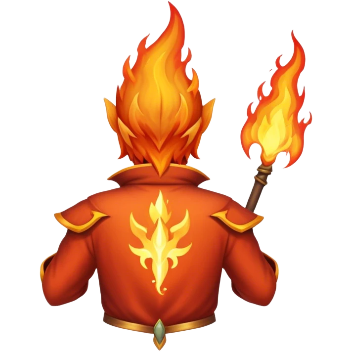 fire wizard's back emoji