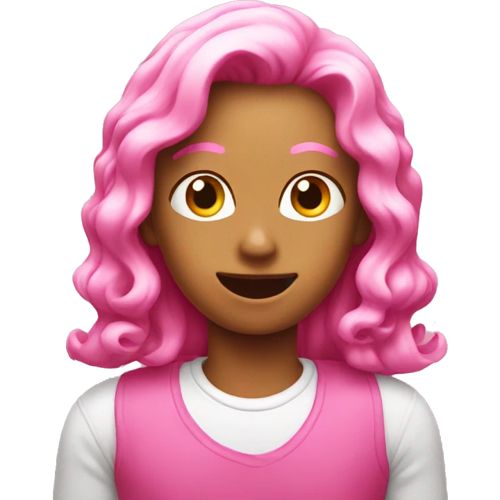 Pink OK emoji emoji