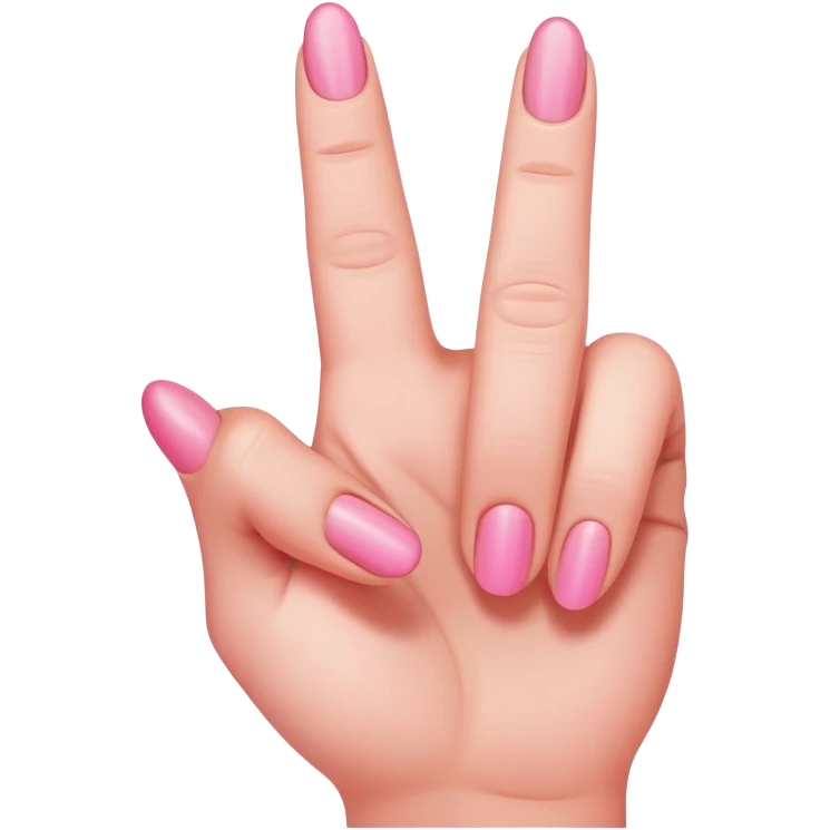 Pink middle finger  emoji