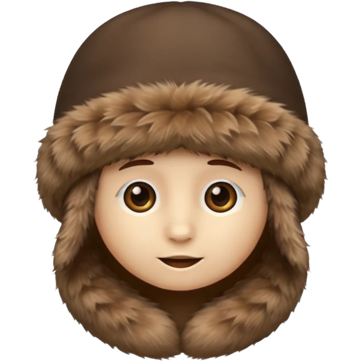 just fur hat no head emoji