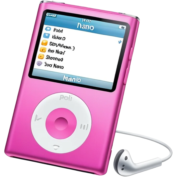 iPod nano pink  emoji