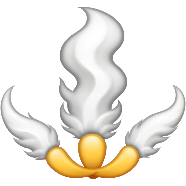 3 plumes blanches emoji