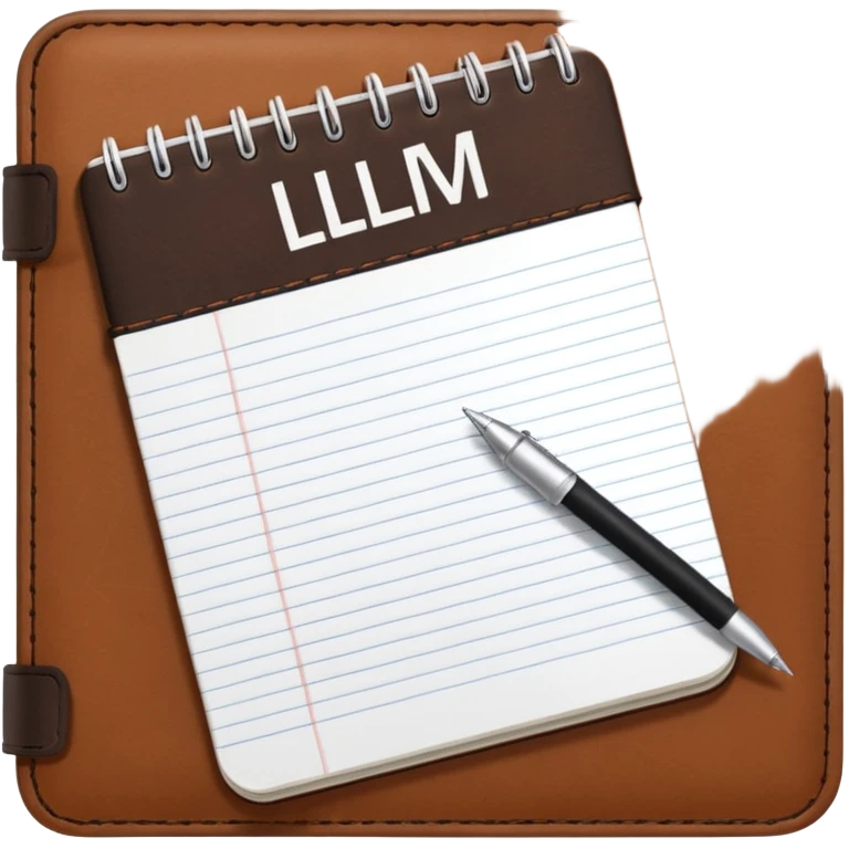 a notebook that says "NotebookLM" on it emoji