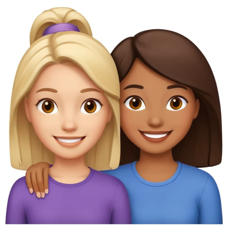 Dwie przyjaciółki  emoji