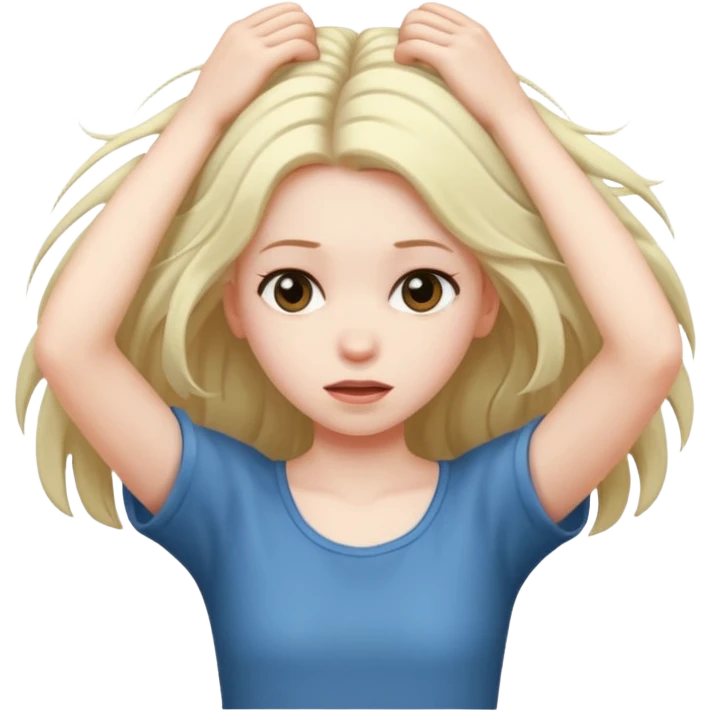 Pulling girls hair from behind emoji