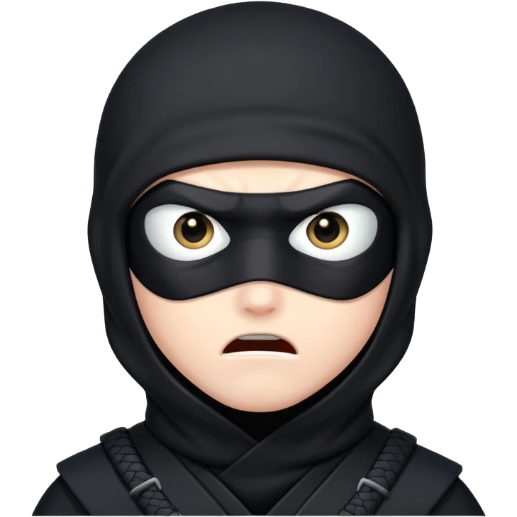 scared ninja emoji
