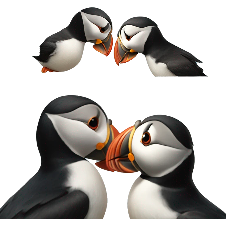 puffin kiss emoji
