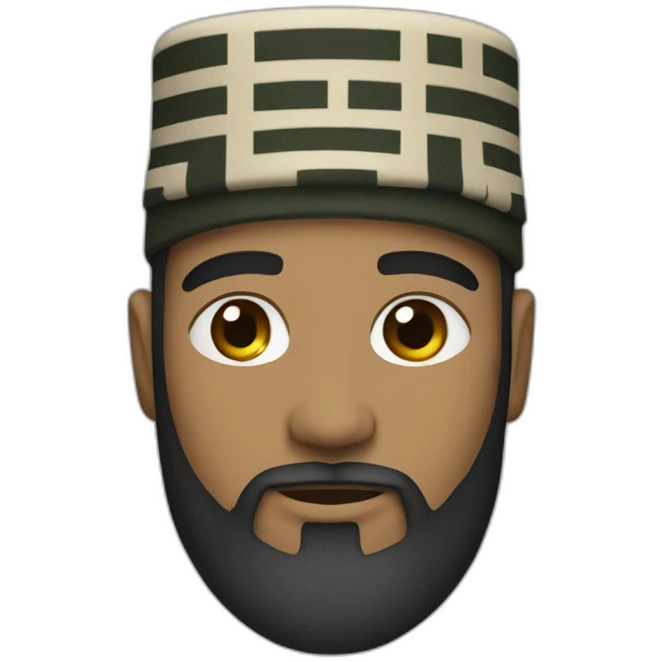 kufi and beard emoji