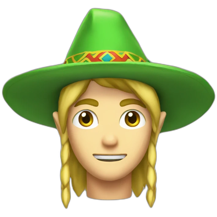 link from zelda with a sombrero emoji