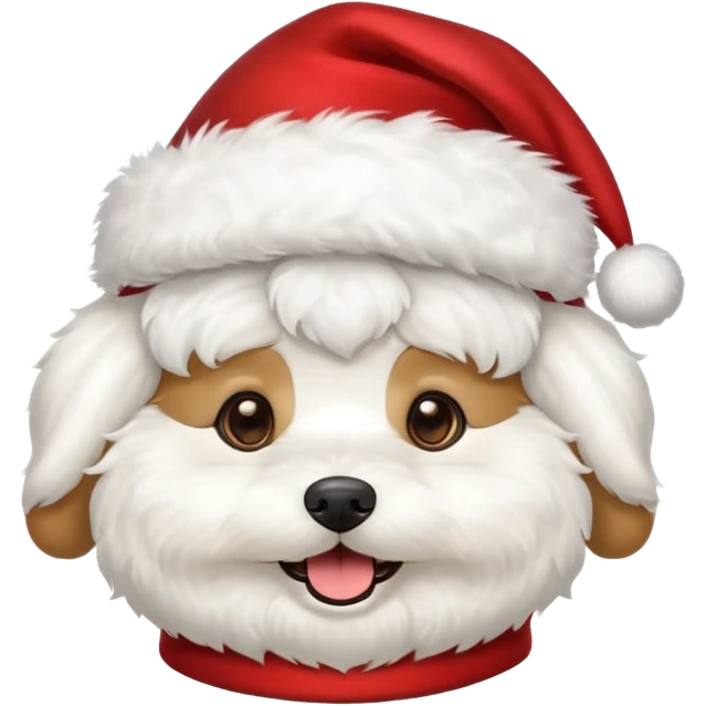 Bichon frisé emoji for x-mas emoji