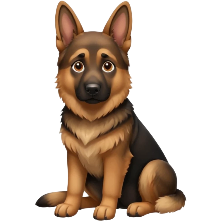 German sheepdog sitting emoji