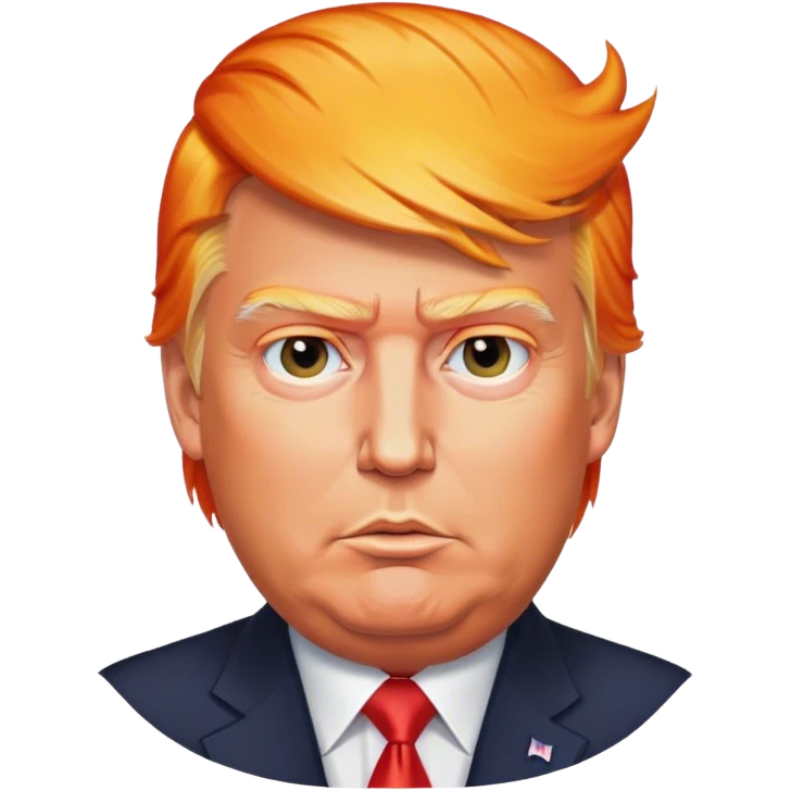 Donald Trump Flame hair emoji