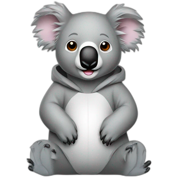 Koala sweat avec capuche  emoji