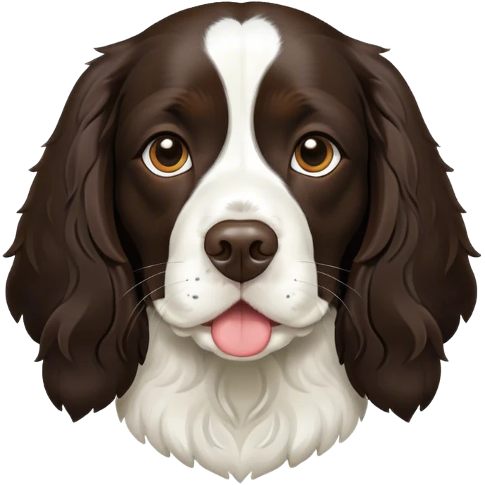 English springer spaniel black emoji