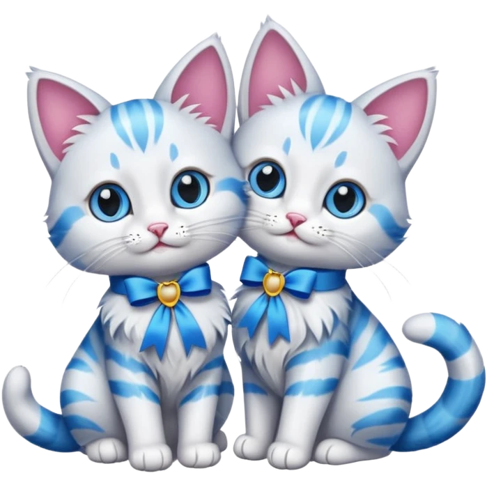 cats with ribbon emoji