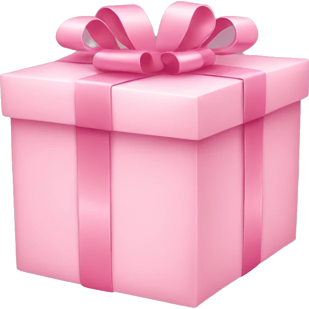 pastel pink gift box emoji