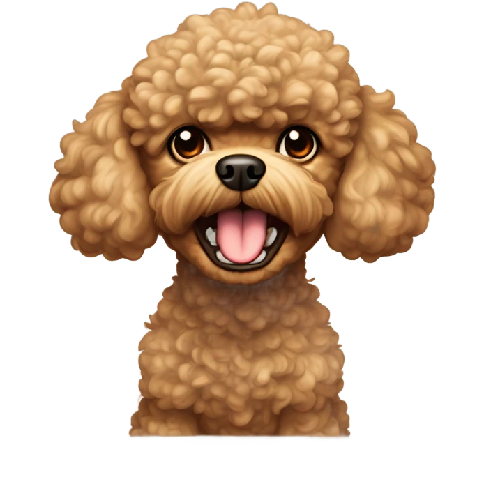 Angry toy poodle emoji