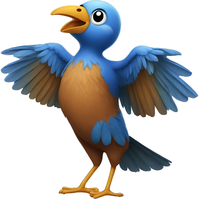 Bird dancing  emoji