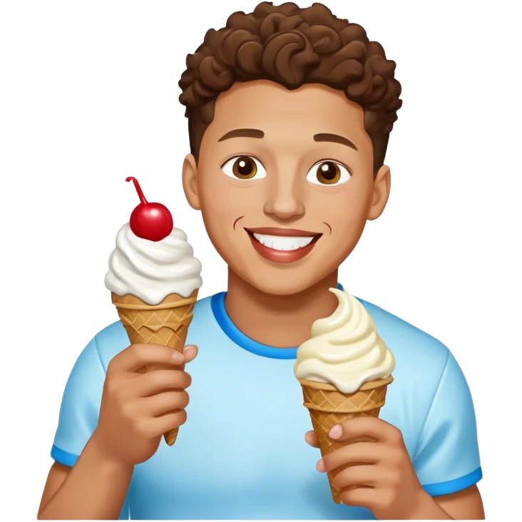 Patrick Mahomes eating ice cream emoji