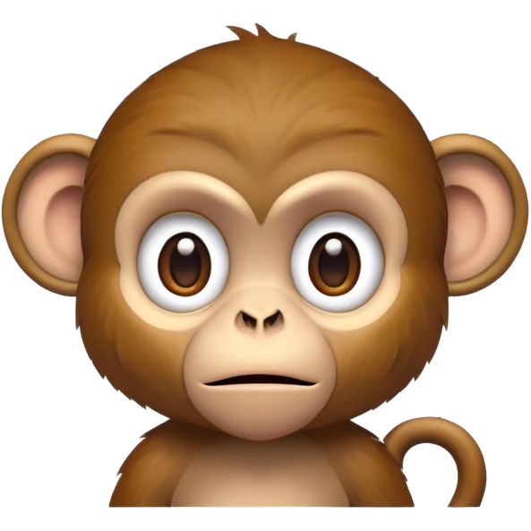 Monkey saying idk emoji